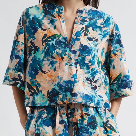 Ulla Johnson Tops - Ulla Johnson Suri Floral Cotton Top